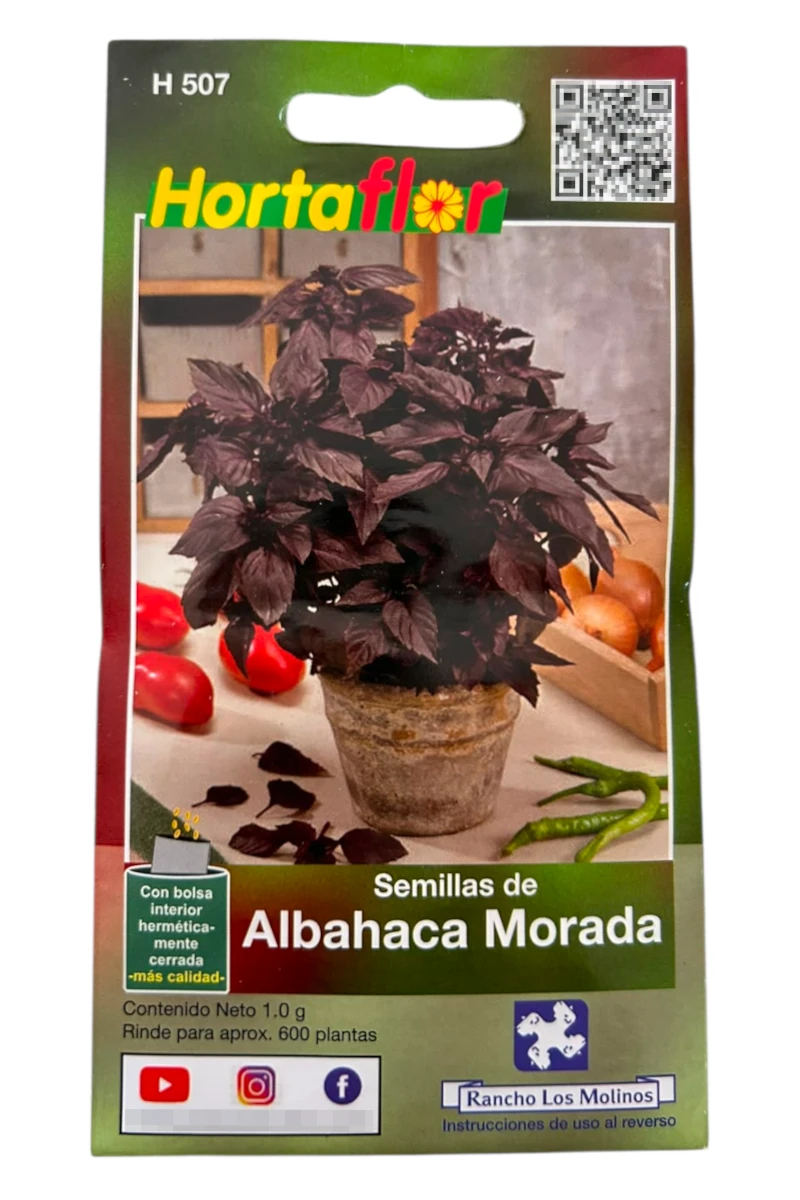 Foto de Semillas de Albahaca Morada HORTAFLOR