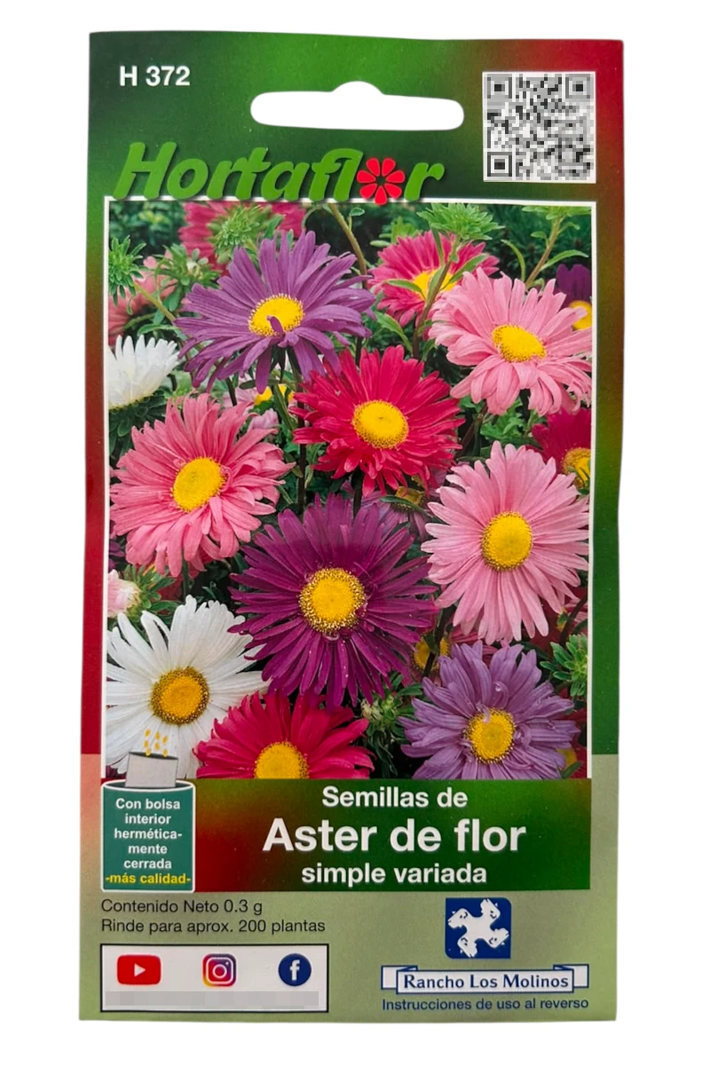 Foto de Semillas de Aster de Flor Simple HORTAFLOR