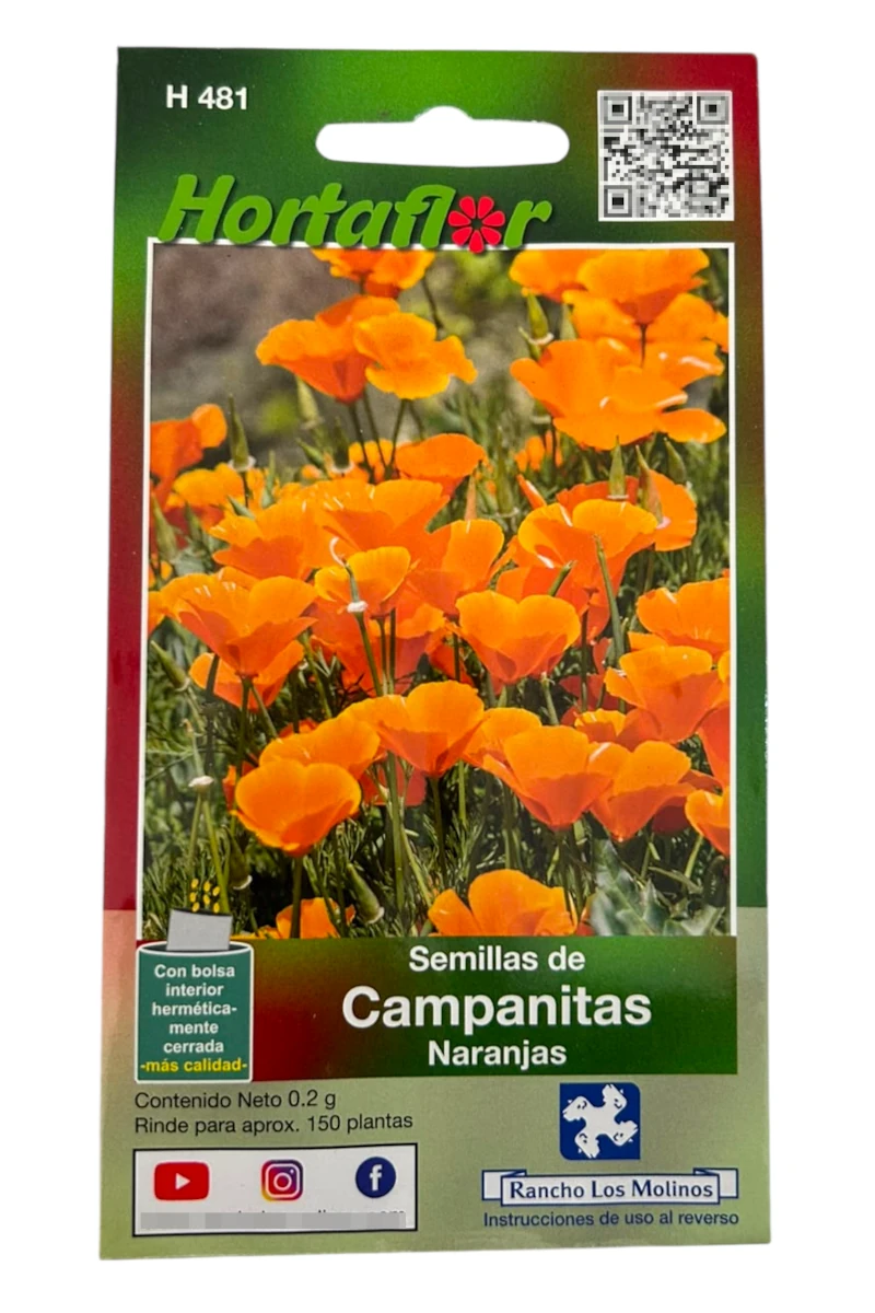 Foto de Semillas de Campanitas Naranjas HORTAFLOR