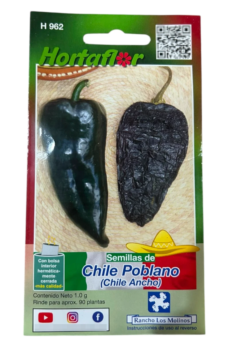Foto de Semillas de Chile Poblano HORTAFLOR