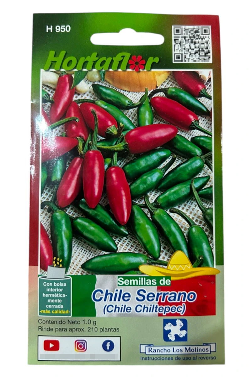 Foto de Semillas de Chile Serrano HORTAFLOR