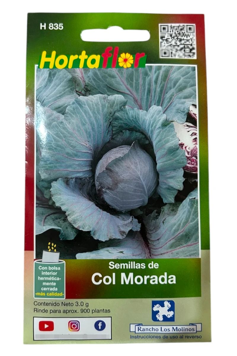 Foto de Semillas de Col Morada HORTAFLOR