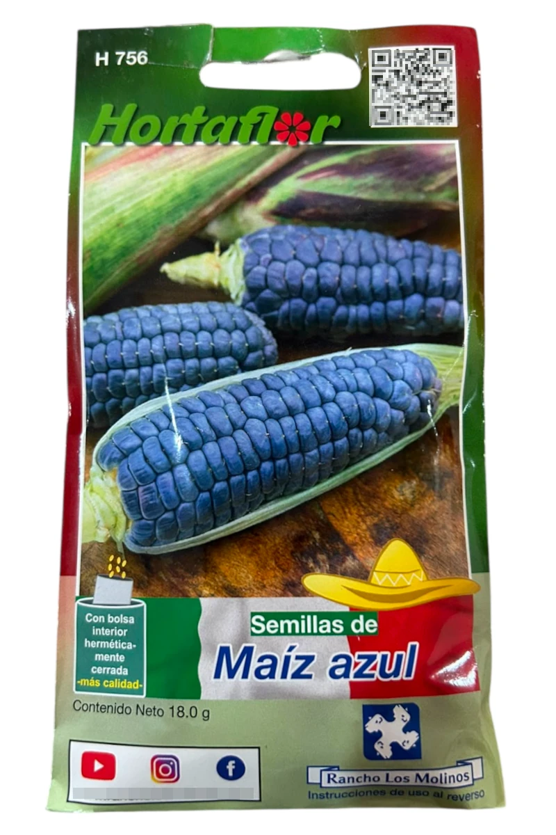 Foto de Semillas de Maiz Azul HORTAFLOR