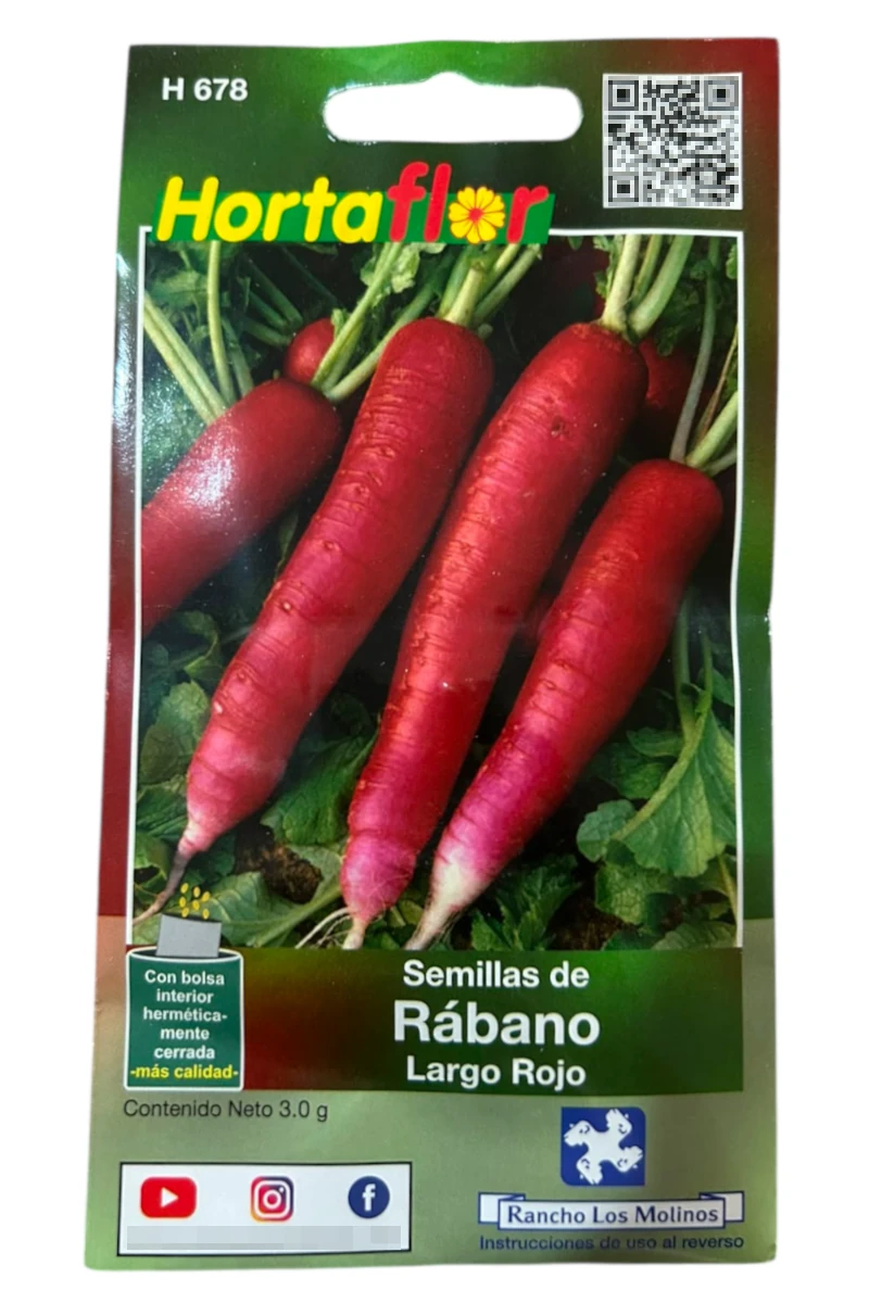 Foto de Semillas de Rábano Largo HORTAFLOR