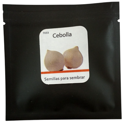 Foto de Sobre de Semillas de Cebolla Blanca Crystal