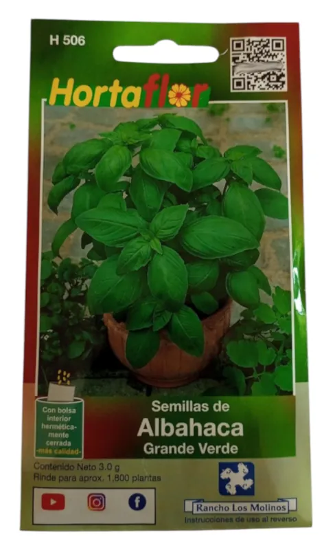 Foto de Semillas de Albahaca Grande HORTAFLOR