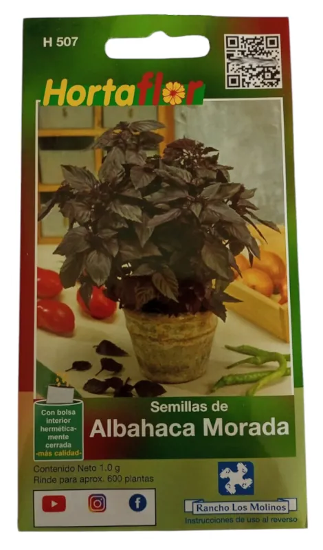 Foto de Semillas de Albahaca Morada HORTAFLOR