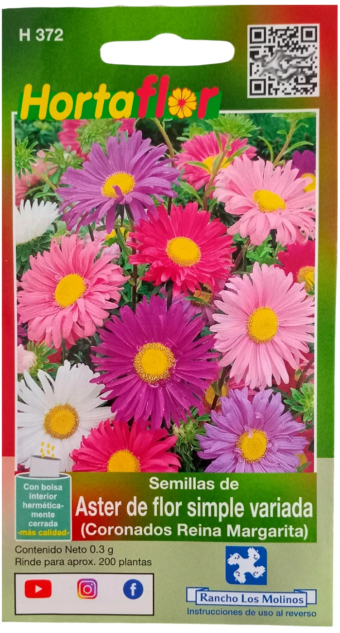 Foto de Semillas de Aster de Flor Simple HORTAFLOR