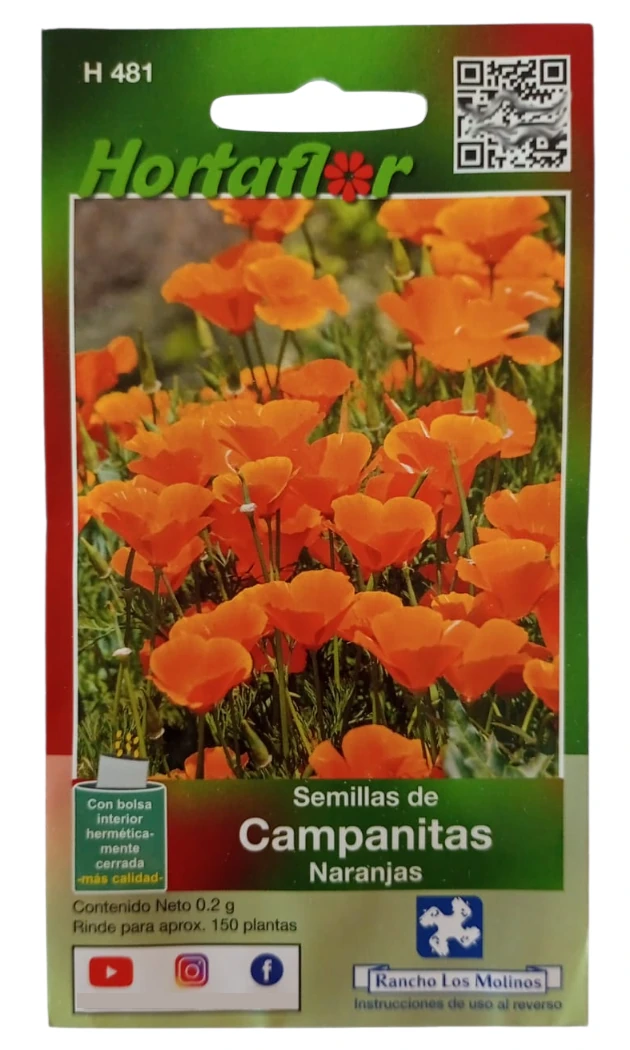Foto de Semillas de Campanitas Naranjas HORTAFLOR