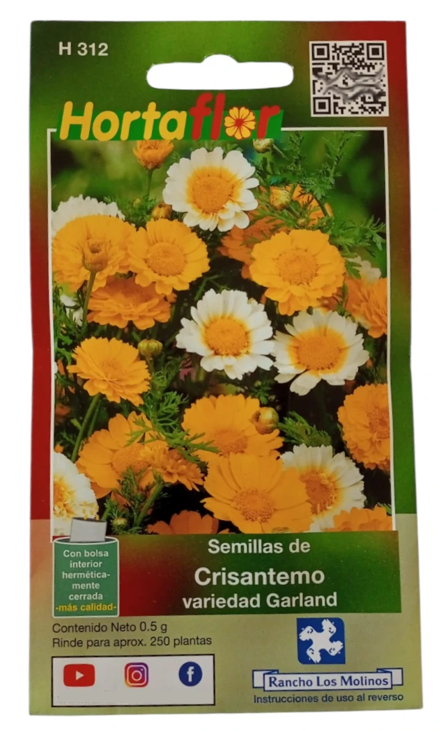 Foto de Semillas de Crisantemo Garland HORTAFLOR