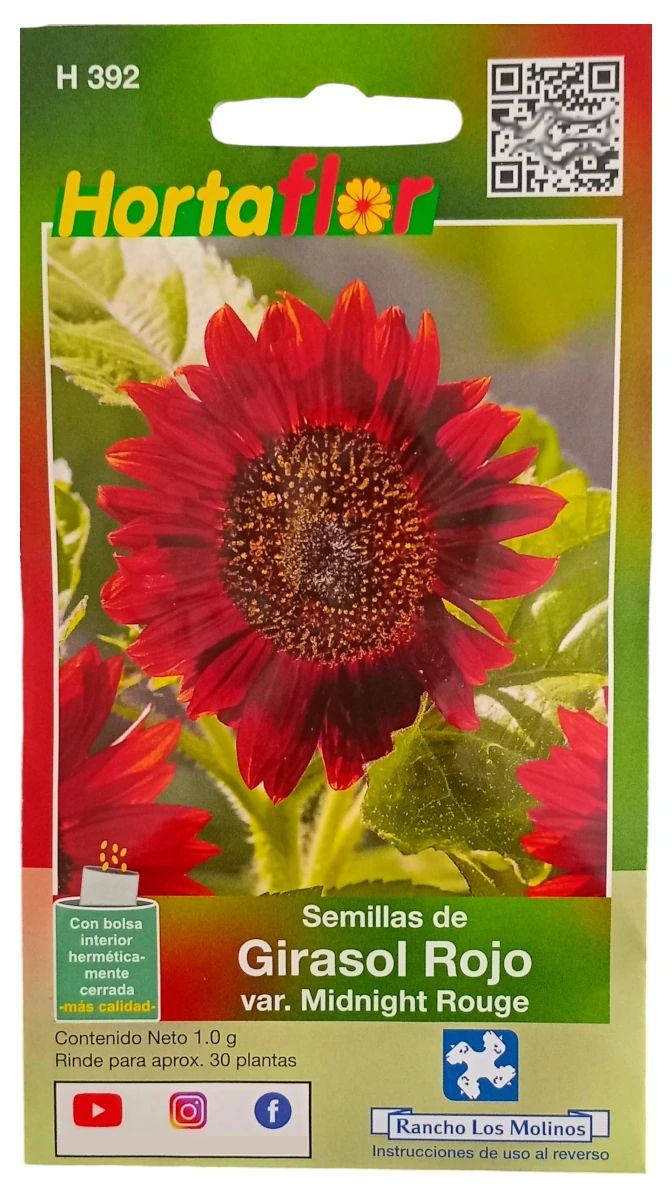 Foto de Semillas de Girasol Rojo HORTAFLOR