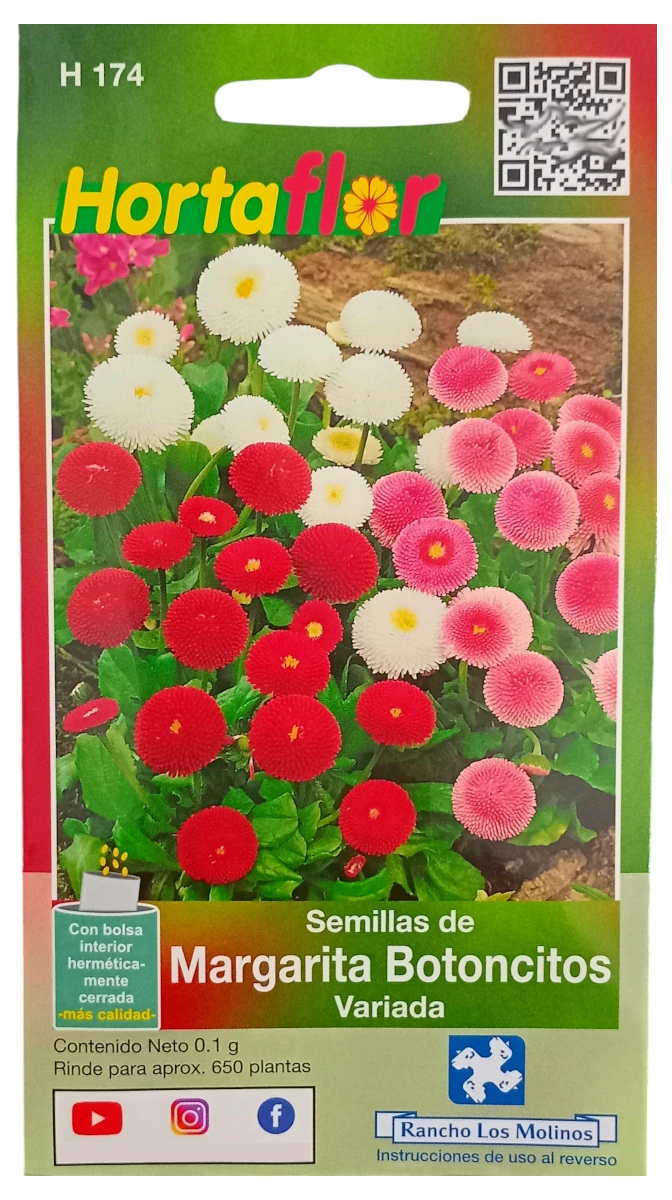 Foto de Semillas de Margarita Botoncitos HORTAFLOR
