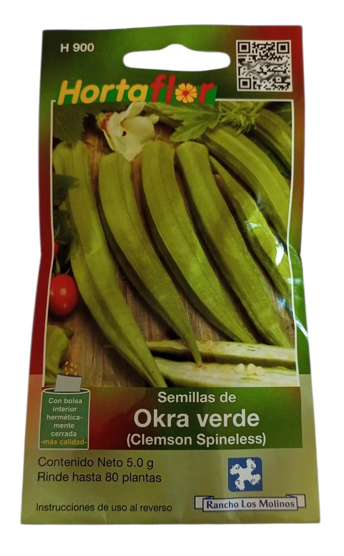 Foto de Semillas de Okra Verde HORTAFLOR