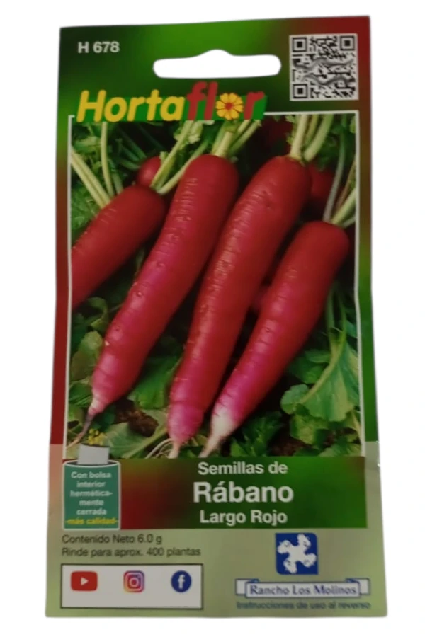 Foto de Semillas de Rábano Largo HORTAFLOR