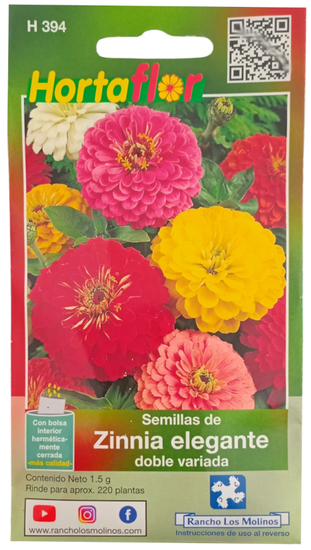 Foto de Semillas de Zinnia Elegante HORTAFLOR