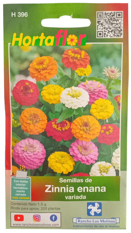 Foto de Semillas de Zinnia Enana HORTAFLOR